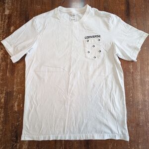 Converse T-shirt Unisex Simple Relaxed Everyday Casual Logo 100% Cotton Used XL